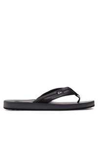 Quiksilver Japonki AQYL100886 Czarny. Kolor: czarny. Materiał: skóra