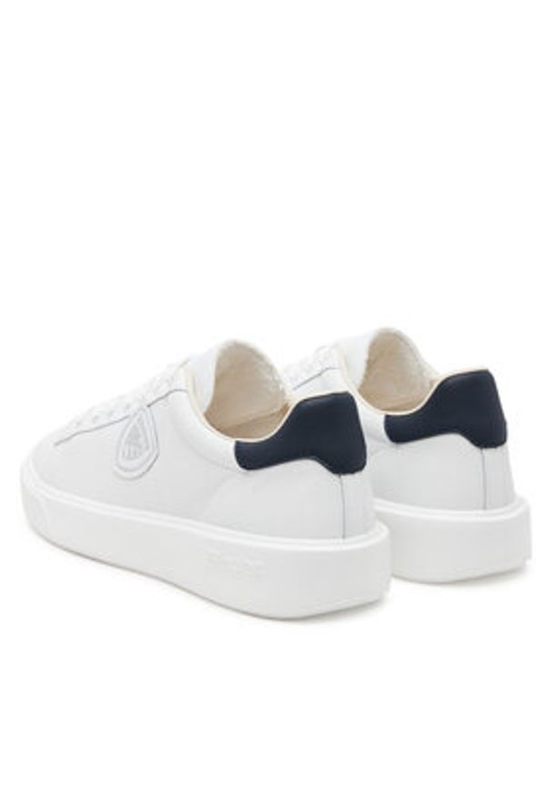 Blauer Sneakersy S5BUCK01/LEA Biały. Kolor: biały. Materiał: skóra