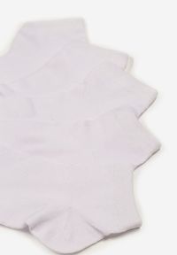 Born2be - Białe Skarpety Firena. Kolor: biały. Materiał: bawełna, elastan. Wzór: jednolity #3
