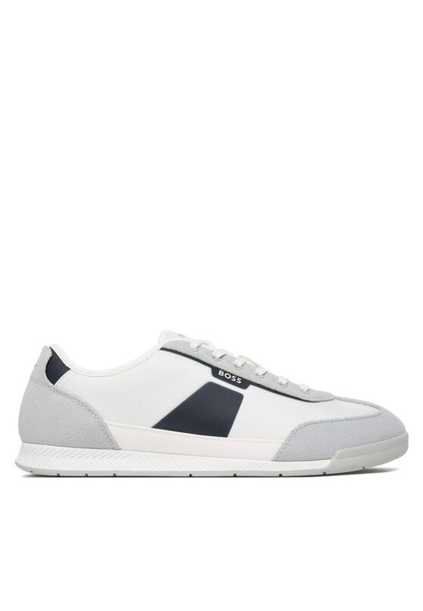 BOSS Sneakersy Nitan 50557886 Biały. Kolor: biały. Materiał: materiał