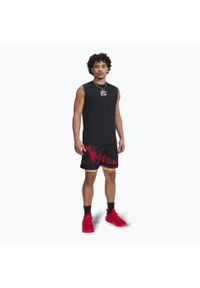 Spodenki męskie Under Armour Curry HeatGear Printed. Kolor: czerwony