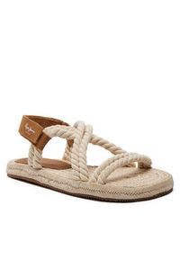 Pepe Jeans Espadryle Sunset Cord PMS90116 Beżowy. Kolor: beżowy