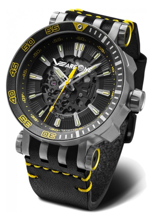 Vostok Europe - Zegarek Męski VOSTOK EUROPE Veareone NH72-575H704. Materiał: skóra