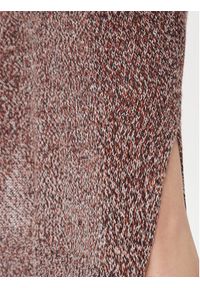 Brave Soul Sukienka dzianinowa LKD-230ROMAN Brązowy Regular Fit. Kolor: brązowy. Materiał: dzianina, wiskoza #7