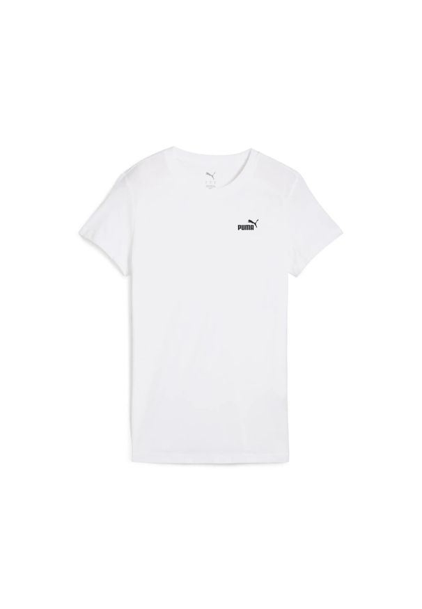 Koszulka damska Puma Ess Small No. 1 Logo. Kolor: biały. Materiał: bawełna, materiał