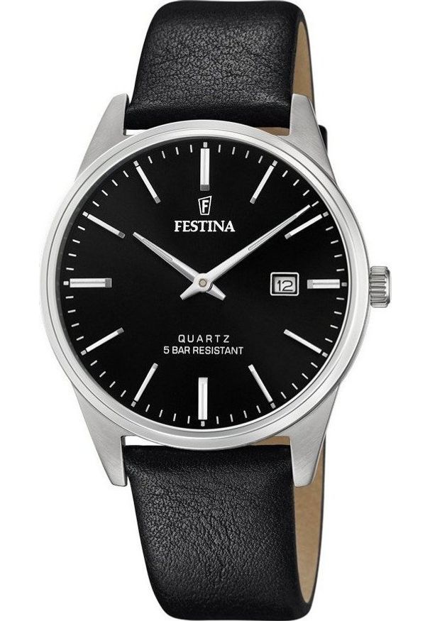 Zegarek Festina Zegarek męski Festina F20512-4 czarny. Kolor: czarny