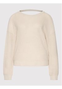 Vero Moda Sweter New Lex Sun 10260391 Écru Relaxed Fit. Materiał: wiskoza