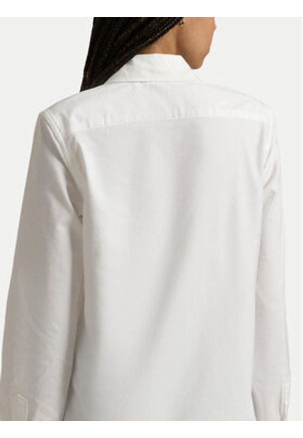Polo Ralph Lauren Koszula 211941520002 Biały Slim Fit. Typ kołnierza: polo. Kolor: biały. Materiał: bawełna