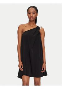 Eleh Sukienka koktajlowa ESS250050 Czarny Regular Fit. Kolor: czarny. Materiał: syntetyk. Styl: wizytowy #1