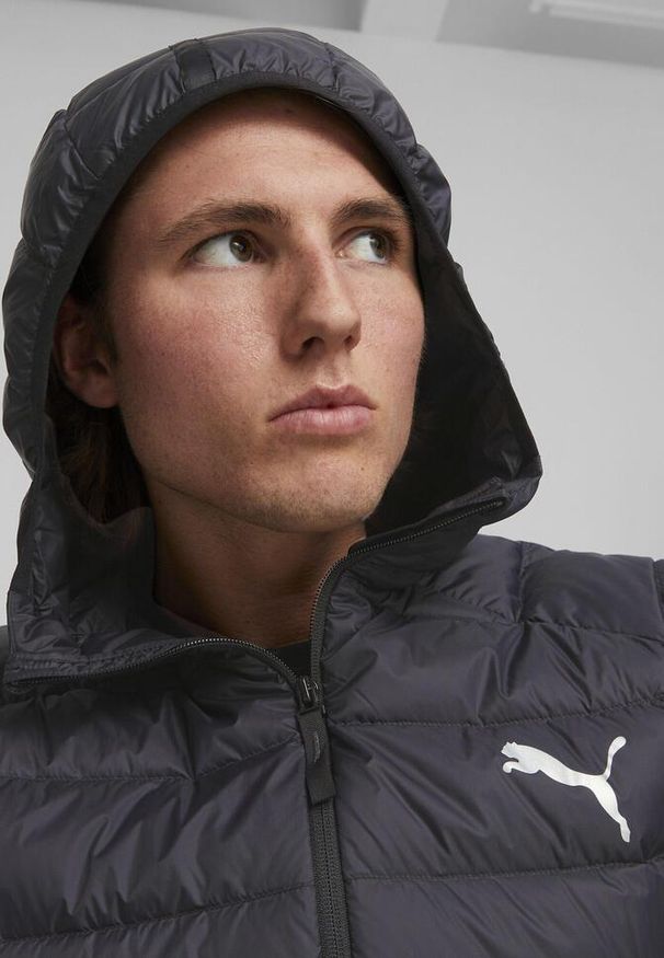 Puma - Męska kurtka puchowa PackLITE PUMA Black. Kolor: biały, wielokolorowy, czarny. Materiał: puch