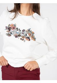 Liu Jo Bluza "Chiusa" | WF2331 F0090 | Kobieta | Biały. Okazja: na co dzień. Kolor: biały. Materiał: bawełna, elastan. Długość: długie. Wzór: nadruk. Styl: klasyczny, casual #5