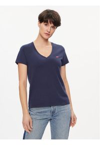 Levi's® T-Shirt Perfect 85341-0064 Granatowy Regular Fit. Kolor: niebieski. Materiał: bawełna