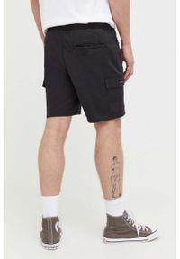 Hollister Co. szorty męskie kolor czarny. Kolor: czarny. Materiał: materiał #2