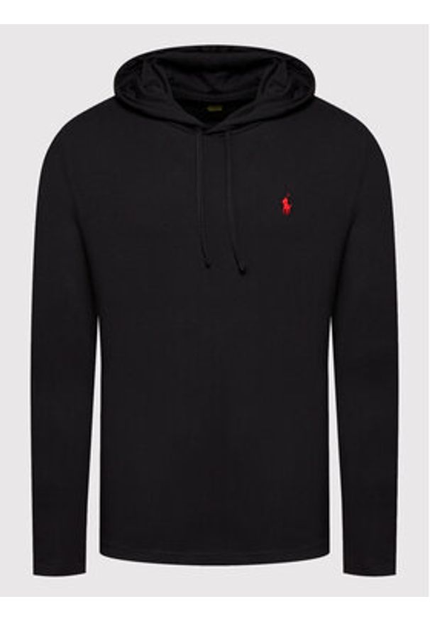 Polo Ralph Lauren Longsleeve 710847203001 Czarny Regular Fit. Typ kołnierza: polo. Kolor: czarny. Materiał: bawełna. Długość rękawa: długi rękaw