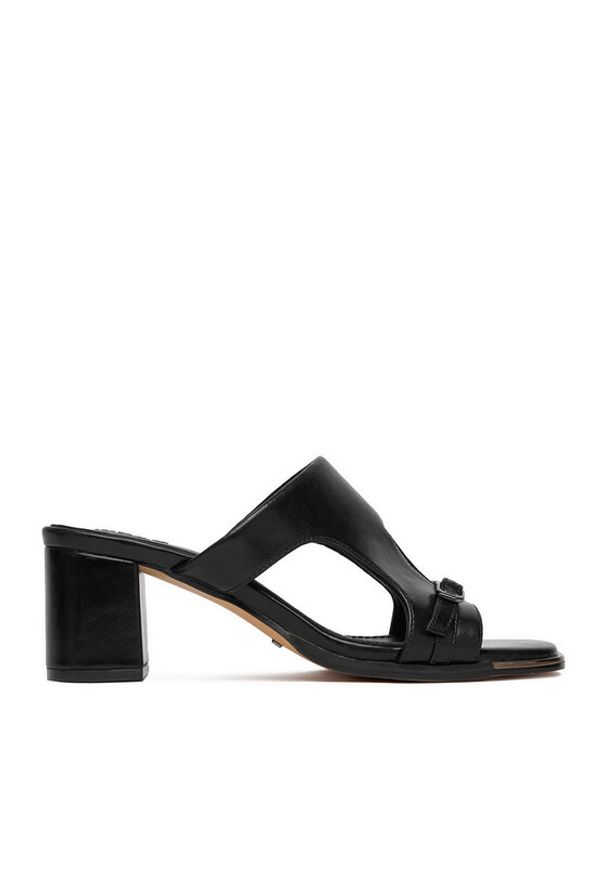 MEXX Klapki EO-WS1161-04 Czarny. Kolor: czarny. Materiał: skóra