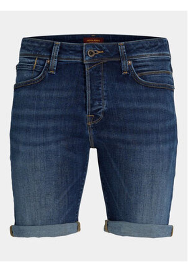 Jack & Jones - Jack&Jones Szorty jeansowe Jjirick 12250489 Niebieski Regular Fit. Kolor: niebieski. Materiał: bawełna