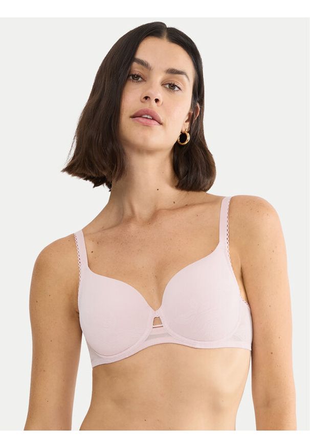 Triumph Biustonosz z fiszbiną Wild Rose Sensation 10205990 Różowy. Kolor: różowy. Materiał: syntetyk