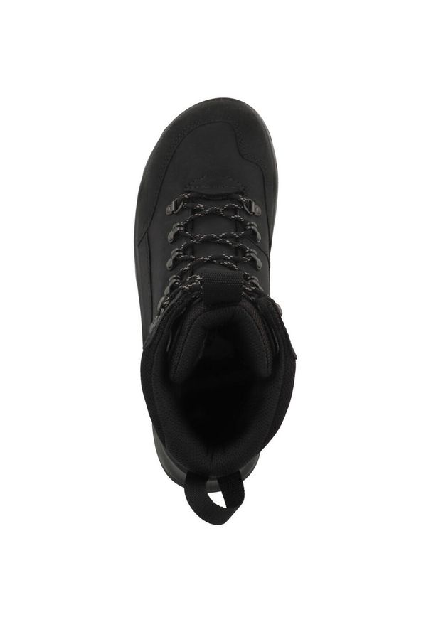 ecco - Buty trekkingowe o średniej cholewce Ecco. Wysokość cholewki: za kostkę. Kolor: czarny. Materiał: skóra, materiał. Szerokość cholewki: normalna. Sport: turystyka piesza