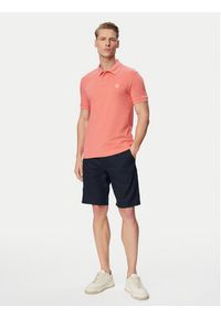 BOSS Szorty materiałowe 50559178 Granatowy Regular Fit. Kolor: niebieski. Materiał: len #6