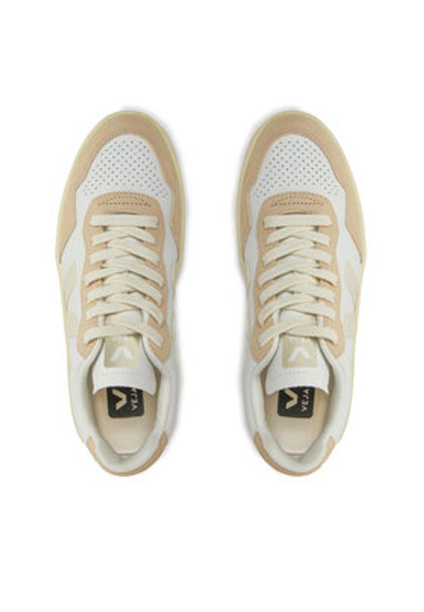 Veja Sneakersy V-90 VD2003377A Beżowy. Kolor: beżowy. Materiał: skóra