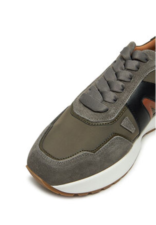 Alexander Smith Sneakersy ASBAHYM 3084 Zielony. Kolor: zielony. Materiał: zamsz, skóra