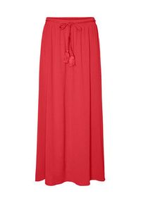 Vero Moda Spódnica midi Uta 10290426 Czerwony Regular Fit. Kolor: czerwony. Materiał: syntetyk #5