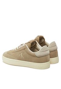 Calvin Klein Jeans Sneakersy Classic Cupsole Wt Mg YM0YM01270 Beżowy. Kolor: beżowy. Materiał: zamsz, skóra #4