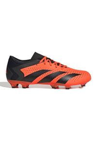 Adidas - Buty piłkarskie adidas Predator Accuracy.3 L Fg M GW4601 czerwone pomarańcze i czerwienie. Zapięcie: sznurówki. Kolor: czerwony. Materiał: guma, syntetyk. Sport: piłka nożna #9