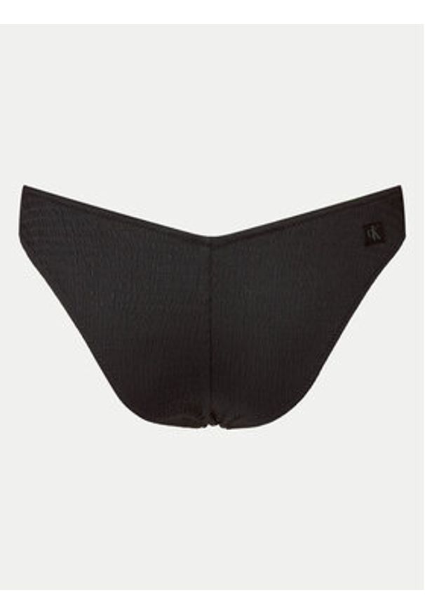 Calvin Klein Swimwear Dół od bikini KW0KW02729 Czarny. Kolor: czarny. Materiał: syntetyk