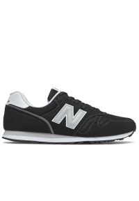 Buty New Balance ML373KB2 - czarne. Okazja: na co dzień. Kolor: czarny. Materiał: zamsz, materiał, syntetyk, guma. Szerokość cholewki: normalna. Wzór: aplikacja. Model: New Balance 373