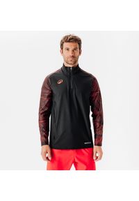 KIPSTA - Bluza piłkarska dla dzieci Kipsta Viralto Wavy Club na krótki suwak. Kolor: czarny, czerwony, wielokolorowy, różowy. Materiał: poliester, materiał. Długość: krótkie. Sport: piłka nożna