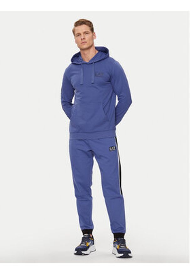 EA7 Emporio Armani Bluza 8NPM18 PJ05Z 1557 Niebieski Regular Fit. Kolor: niebieski. Materiał: bawełna