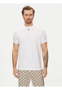 Karl Lagerfeld - KARL LAGERFELD T-Shirt 755034 542221 Biały Regular Fit. Typ kołnierza: dekolt w karo. Kolor: biały. Materiał: bawełna #1