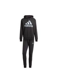 Adidas - Big Logo Terry Track Suit. Kolor: czarny. Materiał: materiał, dresówka