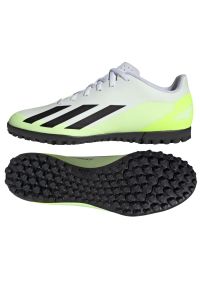 Adidas - Buty piłkarskie adidas X Crazyfast.4 Tf M IE1583 białe białe. Zapięcie: sznurówki. Kolor: biały. Materiał: syntetyk, guma. Sport: piłka nożna