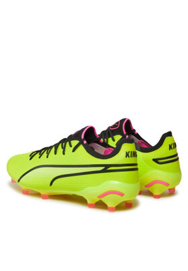Puma Buty do piłki nożnej King Ultimate Fg/Ag 107563 06 Zielony. Kolor: zielony. Materiał: skóra
