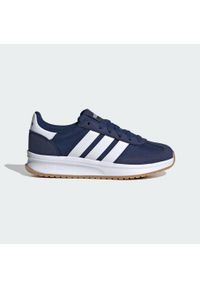 Adidas - Buty Run 70s 2.0 Kids. Kolor: niebieski, biały, wielokolorowy. Materiał: materiał. Styl: sportowy. Sport: bieganie