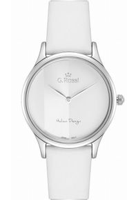 Zegarek Gino Rossi Biały Zegarek Damski G.Rossi 11765A-3C1 Srebrna koperta. Kolor: biały, wielokolorowy, srebrny #1