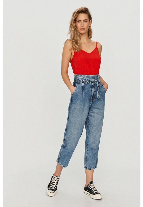 Pepe Jeans - Jeansy Blair. Kolor: niebieski