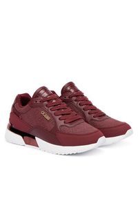 Guess Sneakersy FLFM16 ELE12 Bordowy. Kolor: czerwony. Materiał: skóra