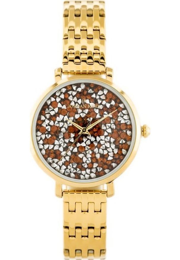 NoName - Zegarek ZEGAREK DAMSKI JORDAN KERR - SS357 (zj926e) gold/orange