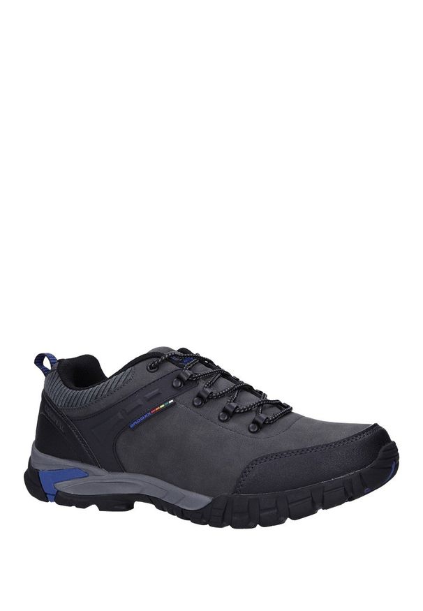 Casu - szare buty trekkingowe sznurowane casu mxc7707. Kolor: szary