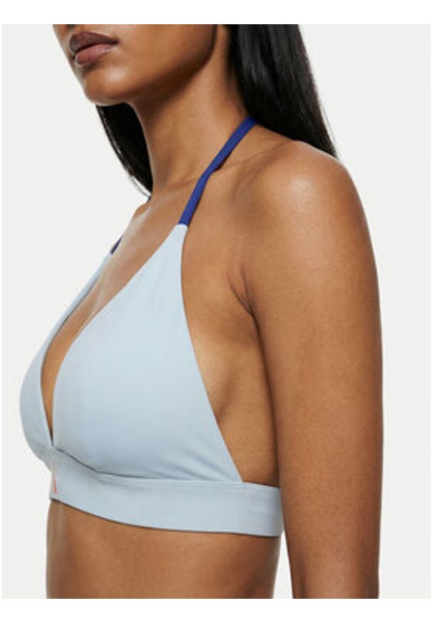 Calvin Klein Swimwear Góra od bikini LV00Q61225 Niebieski. Kolor: niebieski. Materiał: syntetyk