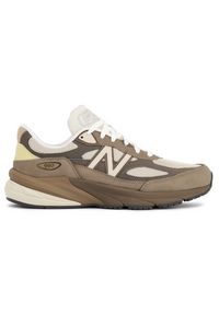 Buty unisex New Balance U990SG6 – beżowe. Kolor: beżowy. Materiał: syntetyk, materiał, zamsz, guma. Szerokość cholewki: normalna. Sport: bieganie #1