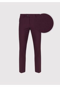 Pako Lorente - PAKO LORENTE - Bordowe spodnie ganiturowe. Kolor: czerwony. Materiał: poliester, elastan, wiskoza. Wzór: gładki. Sezon: wiosna, lato #3