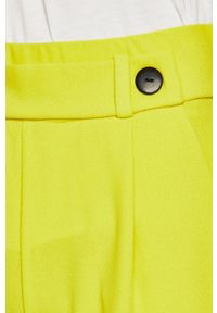 Jacqueline de Yong - Spodnie. Kolor: żółty. Materiał: tkanina, poliester, elastan. Wzór: gładki #3