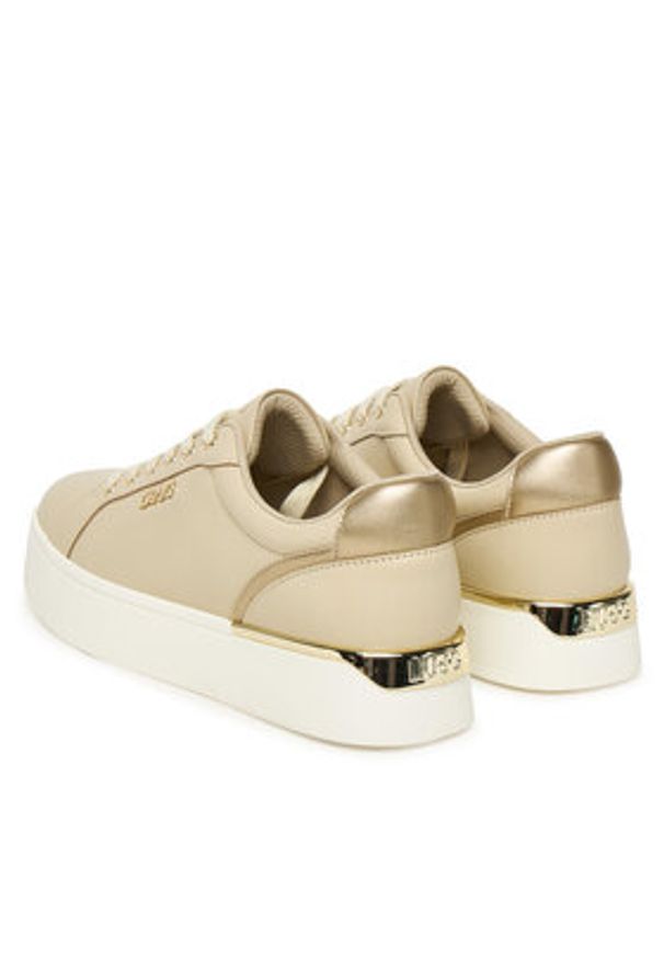 Liu Jo Sneakersy Pretty 06 BF5041 PX026 Beżowy. Kolor: beżowy. Materiał: skóra