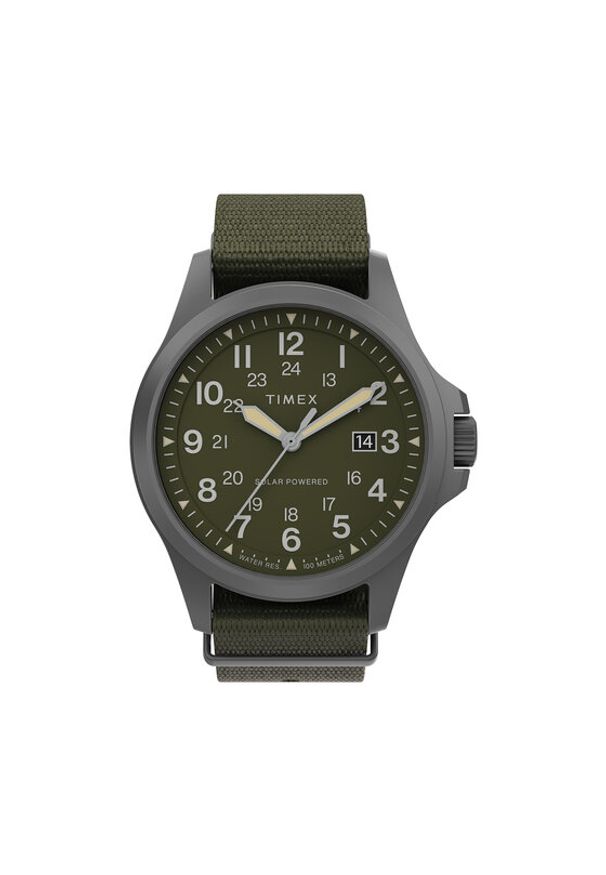 Timex Zegarek Expedition North Field Post Solar TW2V03700 Zielony. Kolor: zielony