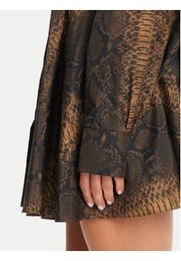 NORMA KAMALI Sukienka codzienna ST4243PHA71302 Brązowy Relaxed Fit. Okazja: na co dzień. Kolor: brązowy. Materiał: syntetyk. Typ sukienki: proste. Styl: casual #5