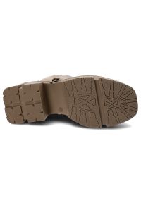 Beżowe Botki Armodo Stylowe Obuwie Damskie Zapisane Na Suwak. Okazja: na co dzień. Zapięcie: zamek. Kolor: beżowy. Materiał: materiał, skóra. Styl: elegancki #3
